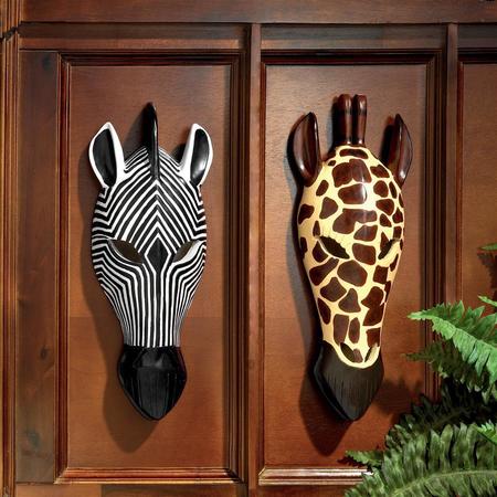 DESIGN TOSCANO Tribal-Style Animal Masks, PK 2 NG933504